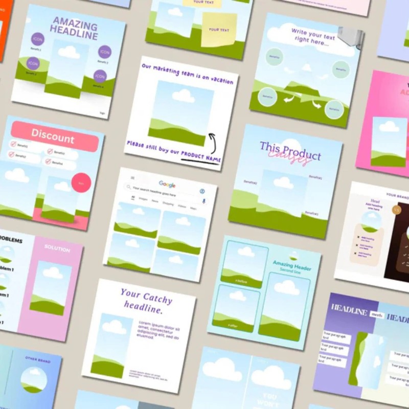 600+ High-Converting Static Ads Canva Templates | Bonus 1000+ Social Media gallery
