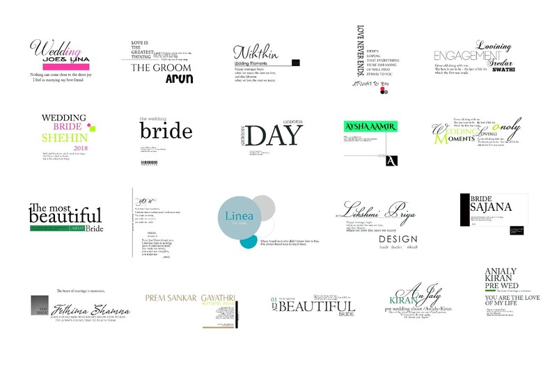 Wedding Text Templates Kit 200+ eps, jpg Editable Text For All Your Projects gallery