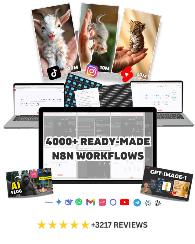 4000+ n8n Workflow Templates Bundle – Ready Automations | No Code JSON Templates gallery