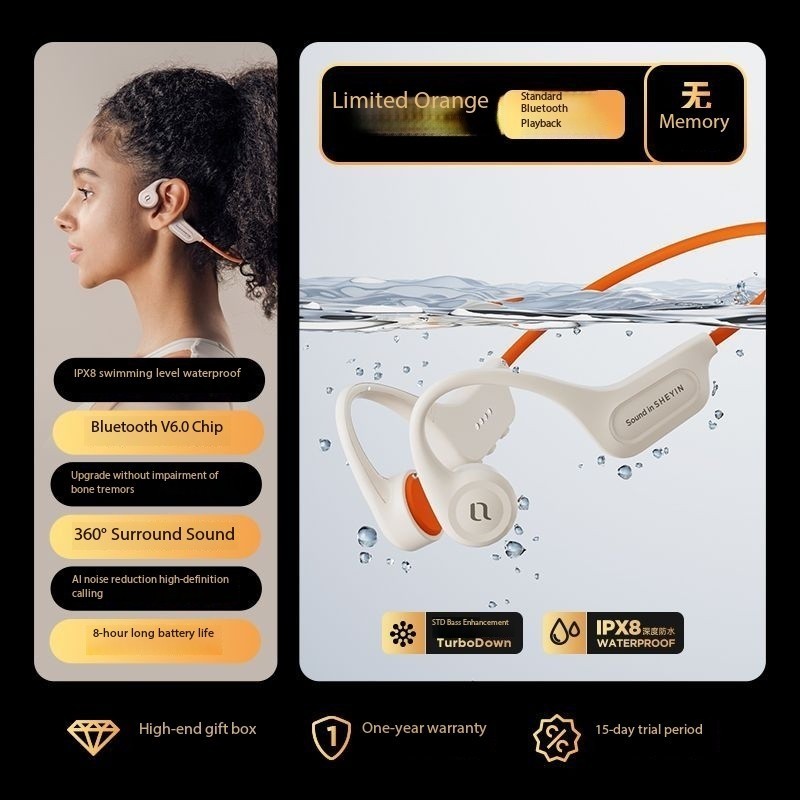 SHEYINX5 headphones, sports cycling, 8-level waterproof gallery