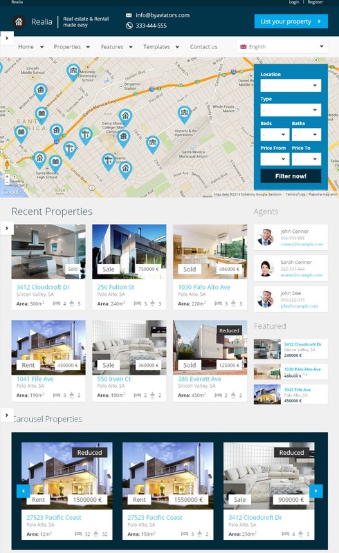 Real Estate Website + Domain Name + Hosting