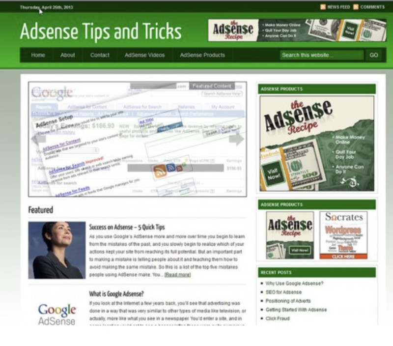 🥇 Turnkey Adsense Tips and Tricks Niche Blog Website