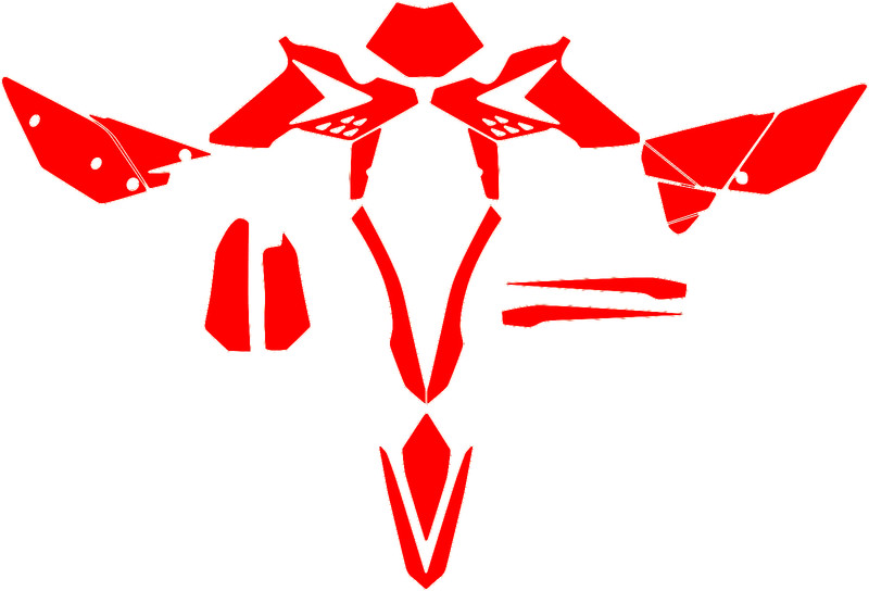 BETA RR 4T 2T 2013 2014 2015 2016 2017 plantilla vectorial motocross a escala 1: