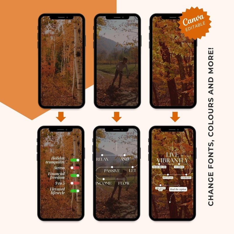 350+ Cozy Fall Aesthetic Faceless Reels – MRR Bundle gallery