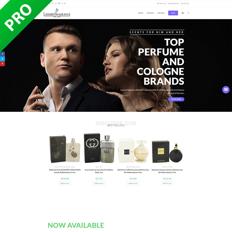 Professional Perfume / Fragrance Store | Dropshipping Turnkey Business | Website
