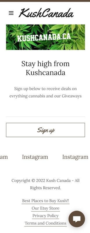Kushcanada.ca + Kushcanada.co, Cannabis brand, domains, could be a dispensary gallery