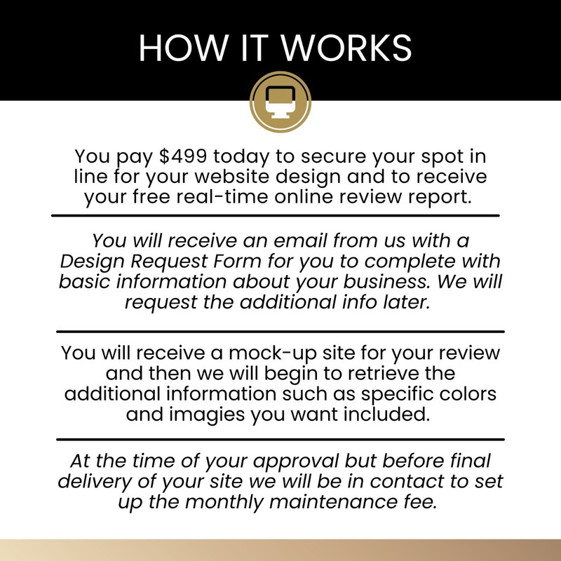 Website Design, Optimized, Mobile Friendly, Online Review Management Included gallery