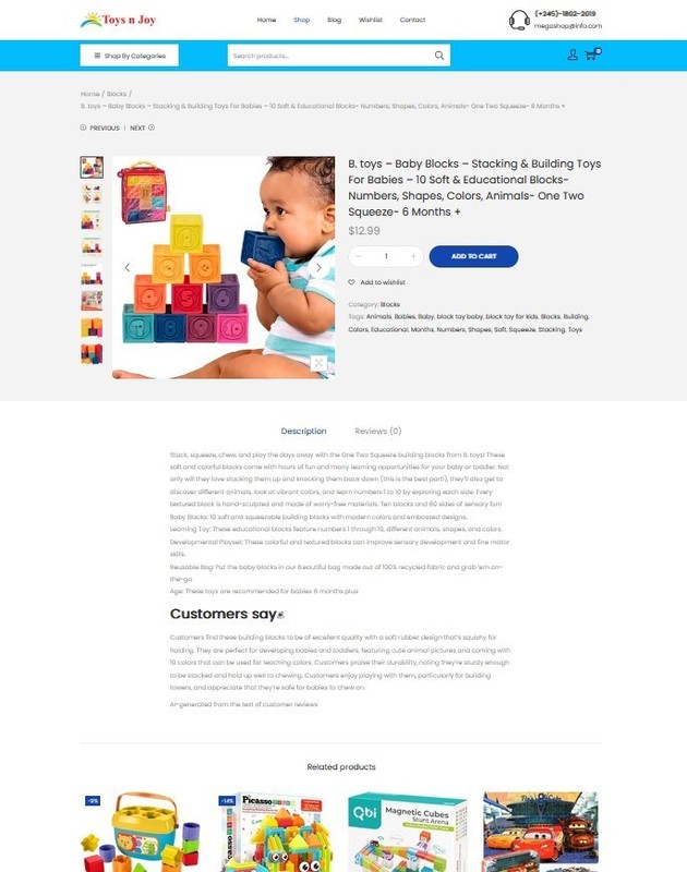 Toys Store Website Affiliate / DropShipping/ eCommerce gallery