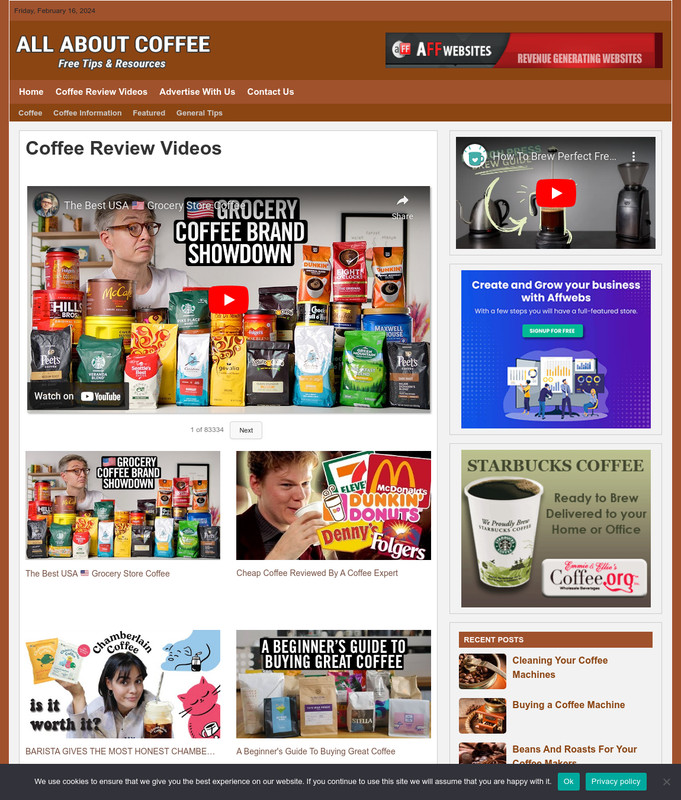 COFFEE Tips Website Business For Sale - Work From Home Business Opportunity gallery