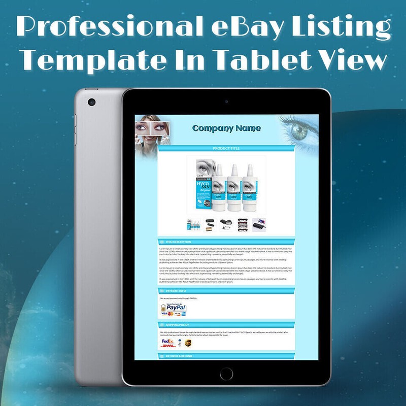 eBay Mobile Responsive Templates eBay Listing Auction Template HTTPS Secure gallery