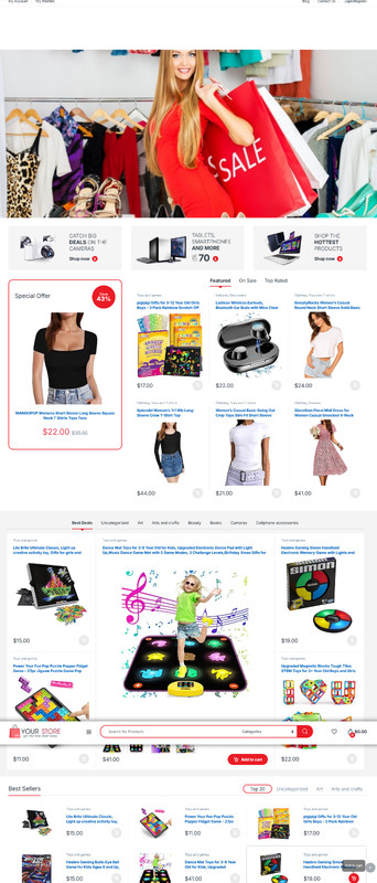 eBay Amazon Affiliate/Drop Shipping eCommerce Website + Free Install and Hosting gallery