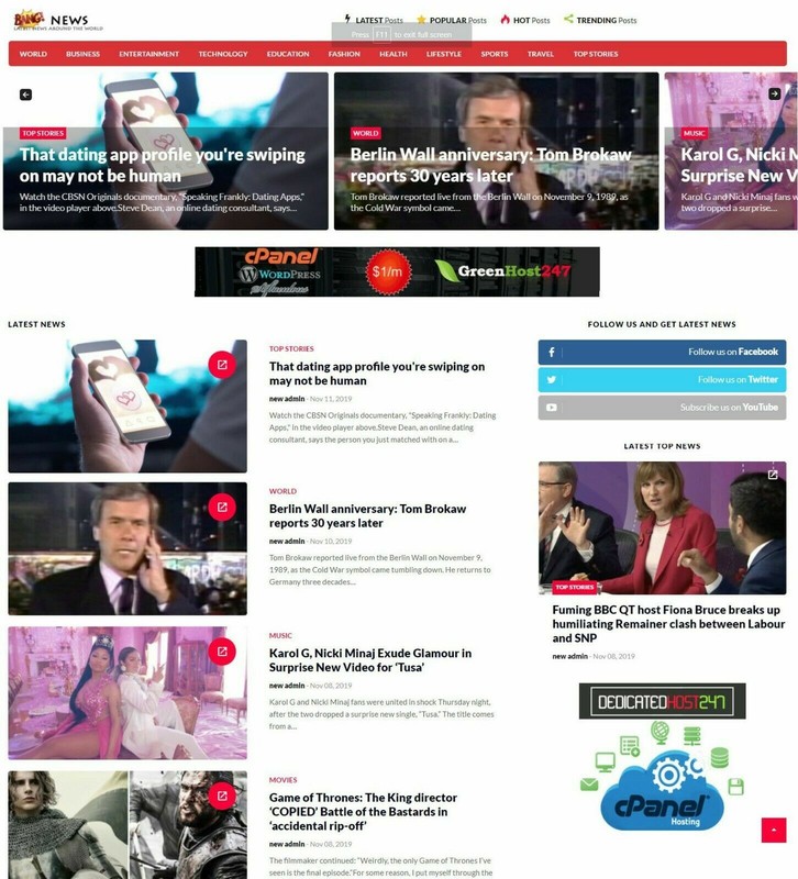 Online News Website Runs Autopilot + Free Hosting and Installation with SSL