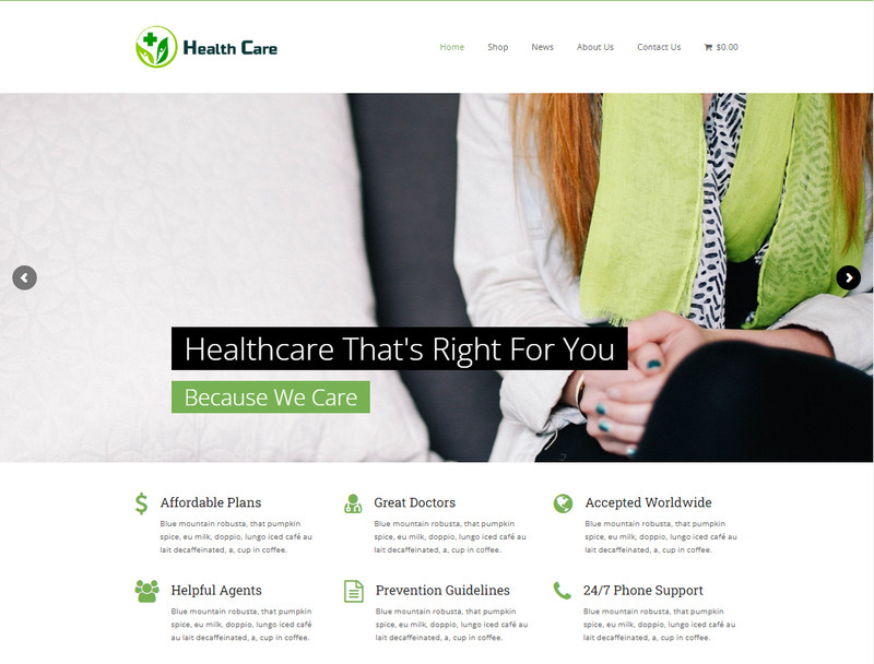 Health Care /Appointment /Consultation / Drop shipping eCommerce Best Website