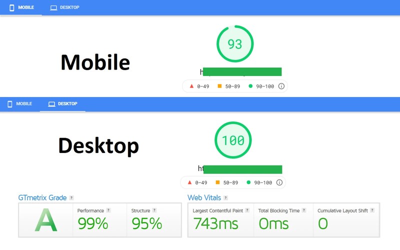 SPEED UP Wix Shopify Wordpress website with improve GTmetrix Google Pagespeed gallery