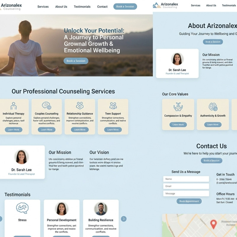 Modern 5-Page Website Design & Development | Any Type of Site AI Support gallery