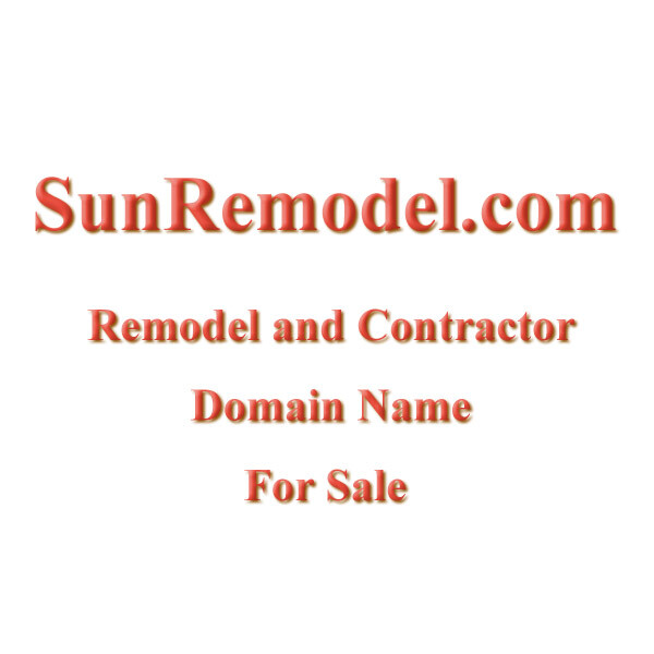 Remodel Contractor Domain Name SunRemodel.com for sale