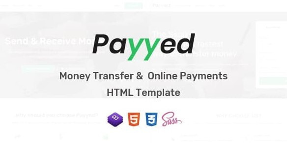 Payyed – Money Transfer and Online Payments HTML Template Payments Worldwide
