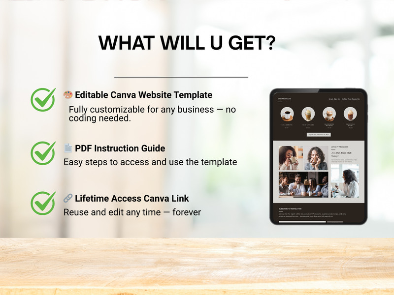 Canva Business Website Template | Editable Website for Small Business gallery