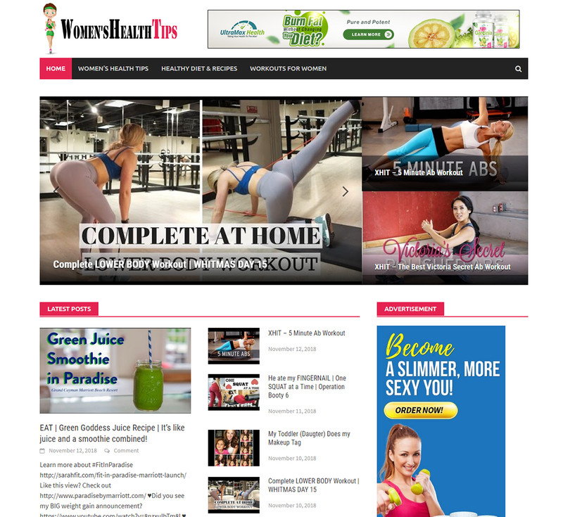 Fully Automated Women’s Health Tips Video Website
