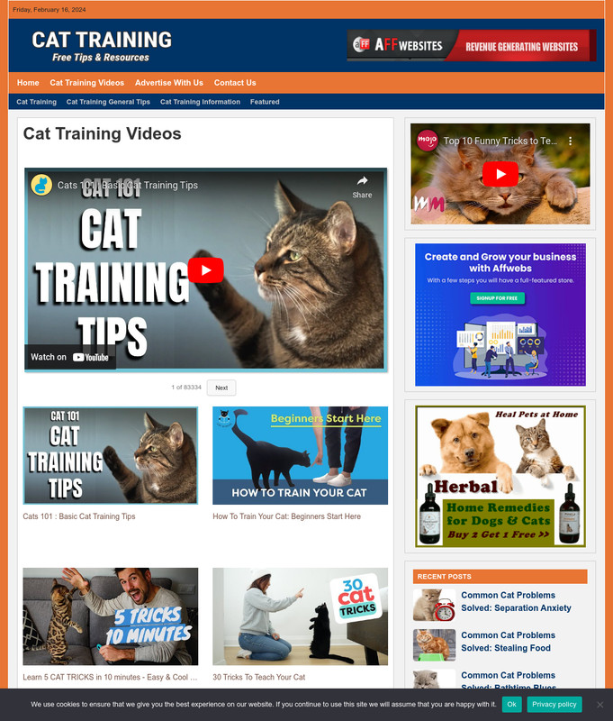 CAT TRAINING Website Business For Sale - Work From Home Internet Business gallery