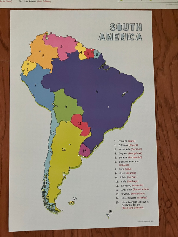 4 Posters Spanish Speaking Countries Teaching Learners of All Ages Home School gallery