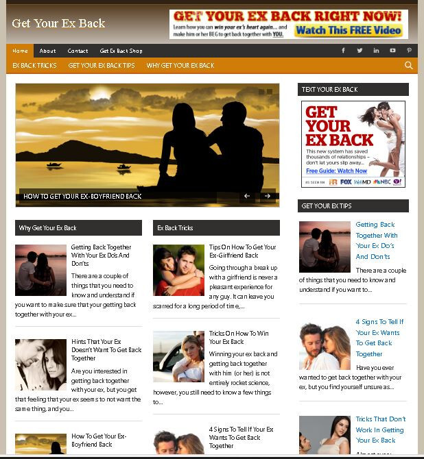 Profitable Website Bundle: Smoothie Diet, Attraction Secrets, Get Your Ex Back gallery