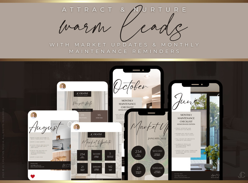 Luxury Real Estate Social Media Marketing Kit | 990+ Premium Canva Templates gallery