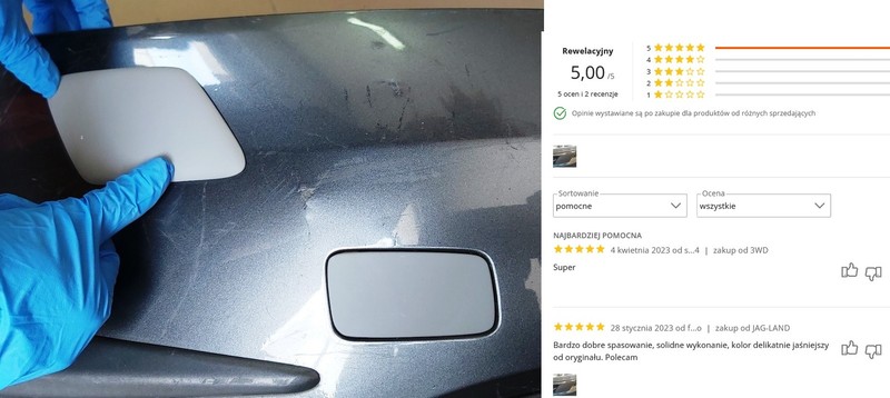 FIT TO VOLVO XC60 FL FACELIFT FRON HOOK COVER BUMPER STOSSTANGE Haken-Abdeckung gallery