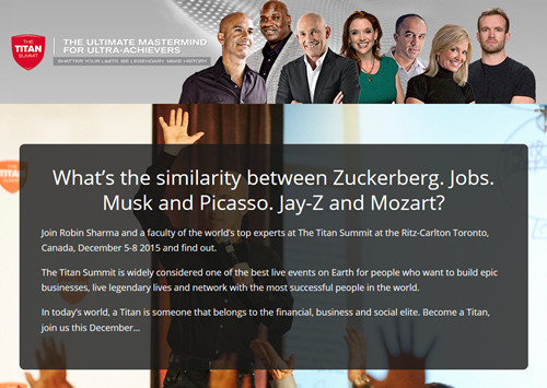 Robin Sharma – The Titan Academy Summit