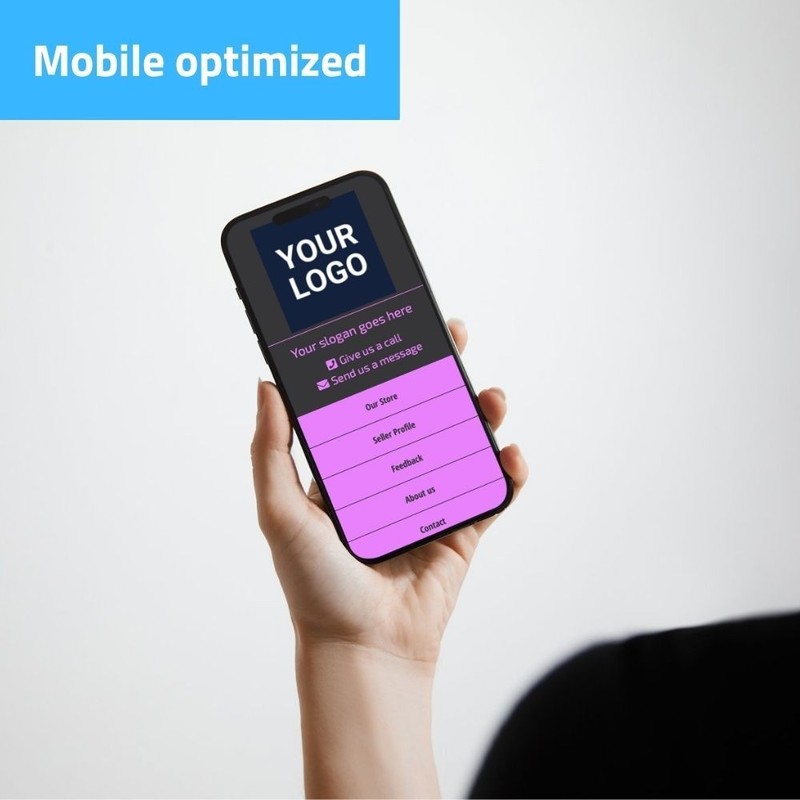 eBay Template - Responsive modern - black - Mobile Optimized + Editor gallery
