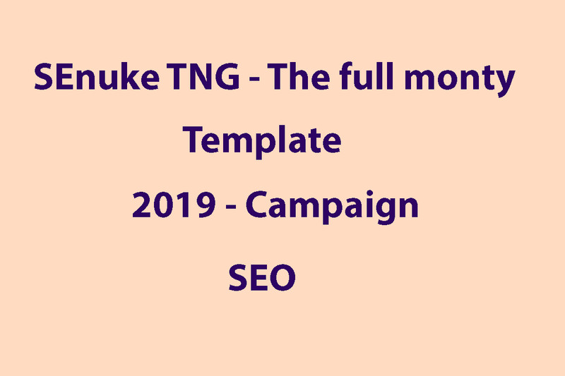 SEnuke TNG – The full monty template 2019 Campaign