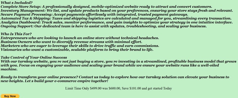 M I T U S A 4 U. Store Established Profitable Turn-key Online Business Website gallery