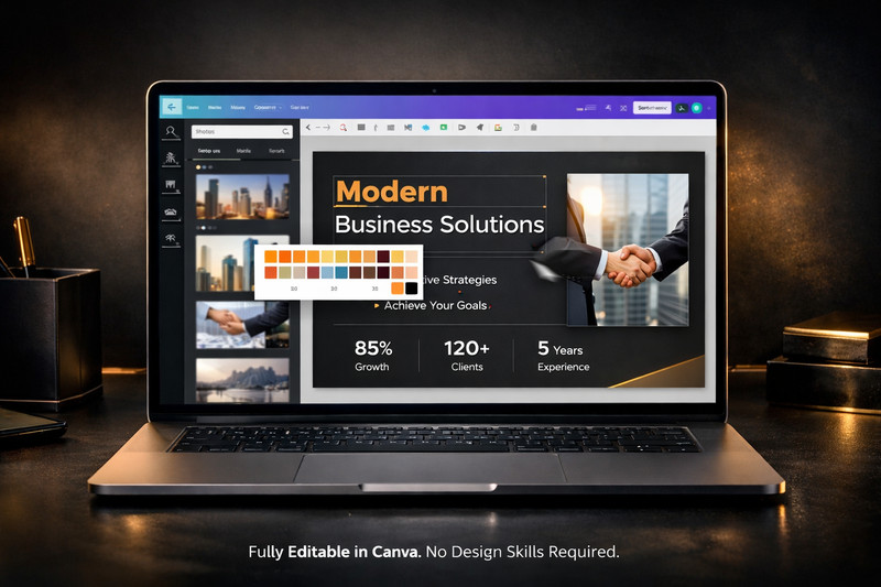 Minimalist Presentation Master Bundle – 10 Professional Canva Decks gallery