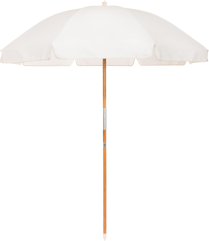 Rio Umbrella Scalloped Brim for Beach, Patio or Picnic - 6' Boho Beach Umbrella,