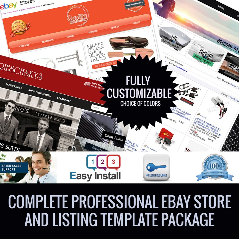 eBay store design and ebay listing HTML template Fully custom design 2021 gallery