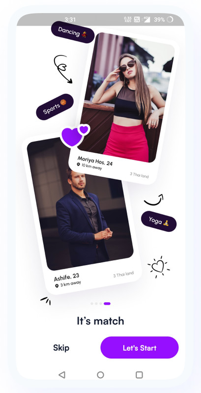 GoMatch Dating Flutter App | Android + iOS | Match, Chat, Video Dating gallery