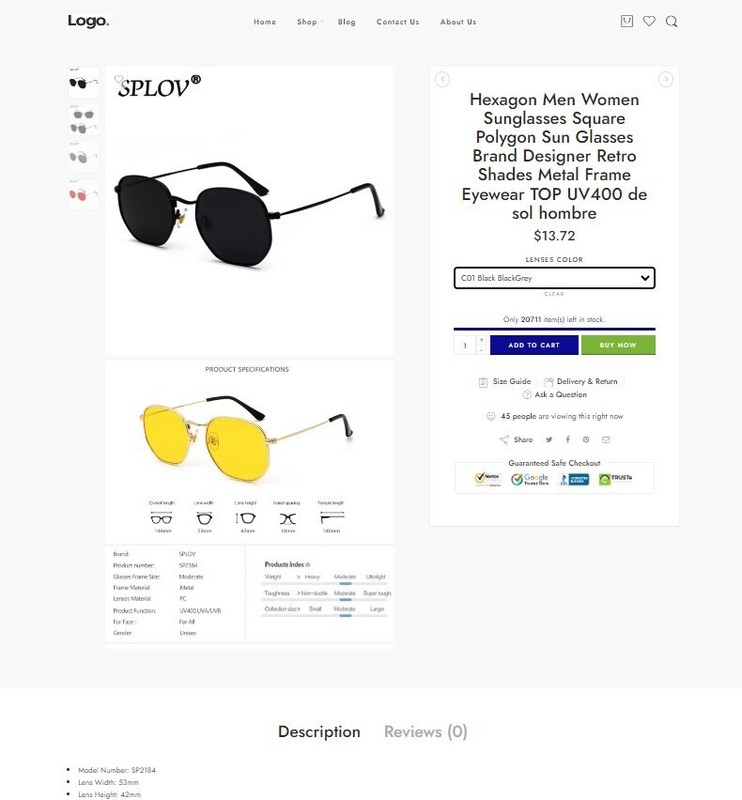 Dropshipping EcommerceAffiliate Business Website, Free Hosting + Sun Glasses gallery