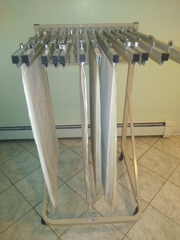 12 set Mobile hanging files for blueprints, maps, posters