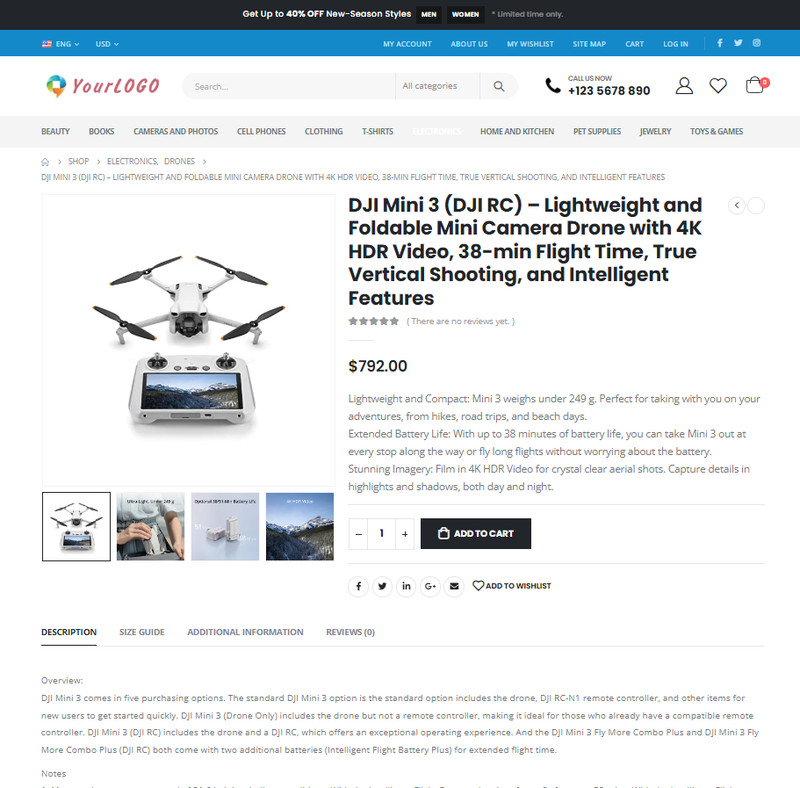 Amazon eBay Affiliate / Aliexpres DropShipping E-Commerce Website + Free Hosting gallery