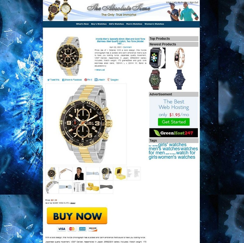 Watches Store eBay, Amazon, ClickBank Affiliate Website + Auto Pilot gallery