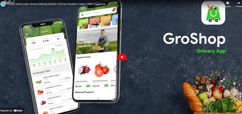 GroShop v1.0.0 – Grocery Flutter Mobile application gallery