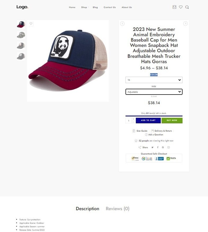 Dropshipping Website Ecommerce Business Affiliate, Free Hosting + Products, Caps gallery