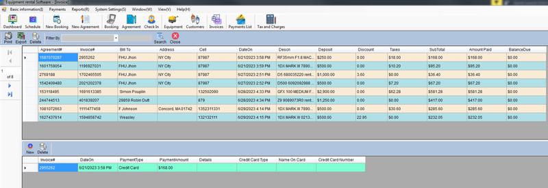 Equipment Rental Management software gallery