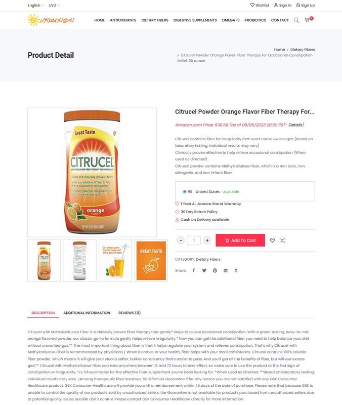 Vitamins & Supplements Store - Amazon Affiliate/Dropship Website gallery