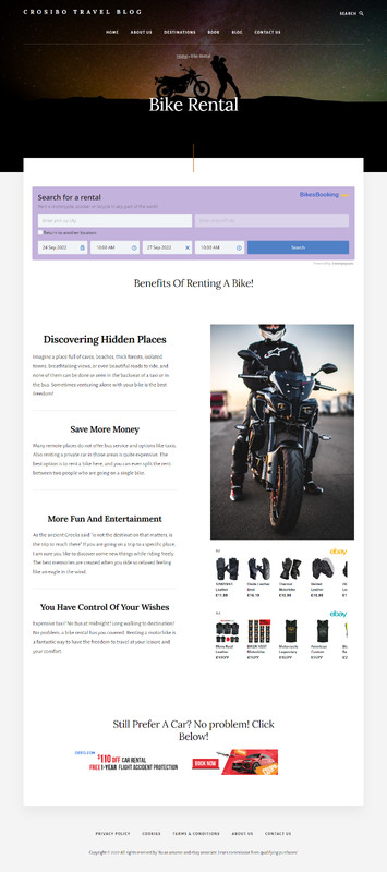 Special offer!-Ready Travel Website - Affiliate System- Ebay Partner & Affiliate gallery