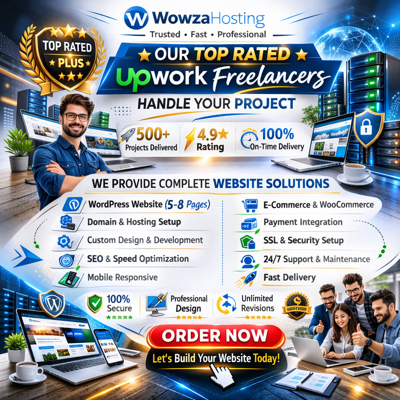 Professional WordPress Website (5–8 Pages) + Free Hosting + Free SSL & Support