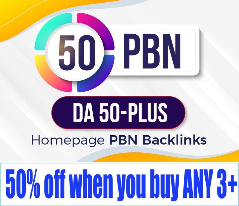 50 x DA50+ Premium Quality PBN SEO Backlinks