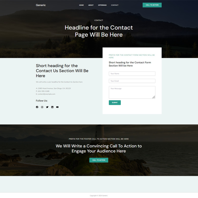 Dark Corporate / Personal Website - Ready to Run + 1-Year Domain and Hosting gallery