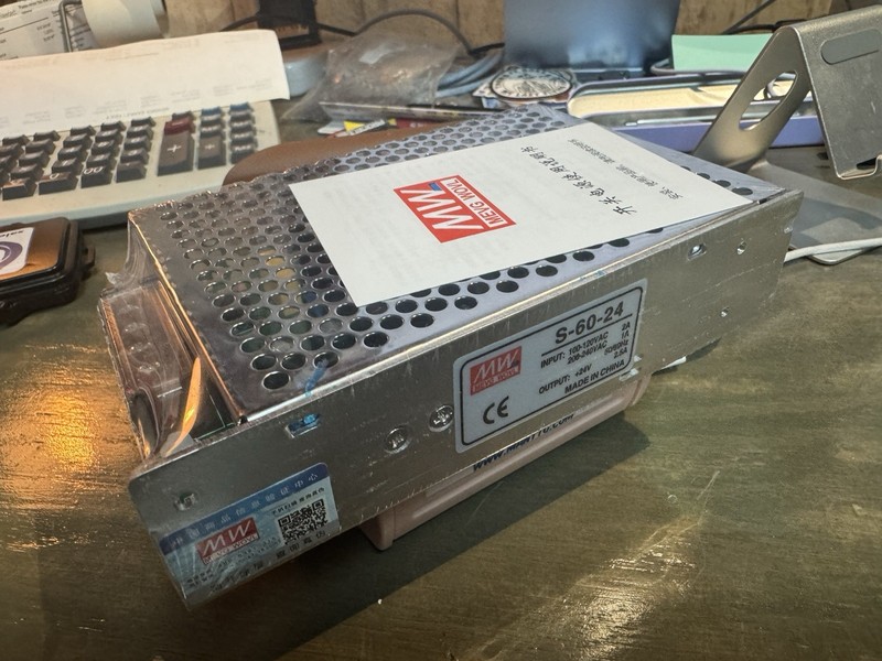 Mean Well MW S-60-24 100-240VAC 2A Out Power Supply