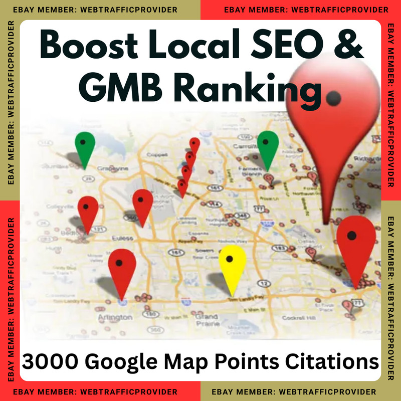 Map Points Citations for GMB Ranking | Local SEO Boost 1000- 3000 Points